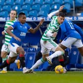 Celtic's Nir Bitton (right), holds off Rangers' Alfredo Morelos during he derby defeat for Neil Lennon's men last Saturday. Peter Grant says it is that outcome, rather than the specifics of the club's Dubai winter training camp, that have clouded judgements for many over the  legitimacy of the trip. (Photo by Alan Harvey / SNS Group)