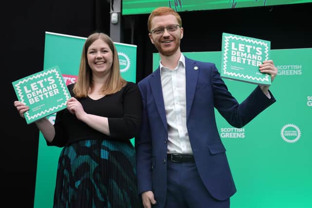 Gillian Mackay and Ross Greer launched the Scottish Greens' manifesto