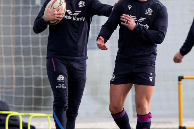 Finn Russell and Stuart Hogg will be key to Scotland's Calcutta Cup chances.  (Photo by Craig Williamson / SNS Group)