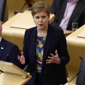 Nicola Sturgeon addresses Holyrood from the back benches during the debate on the 2023 -24 Programme for Government at the Scottish Parliament last September (Picture: eff J Mitchell/Getty Images)