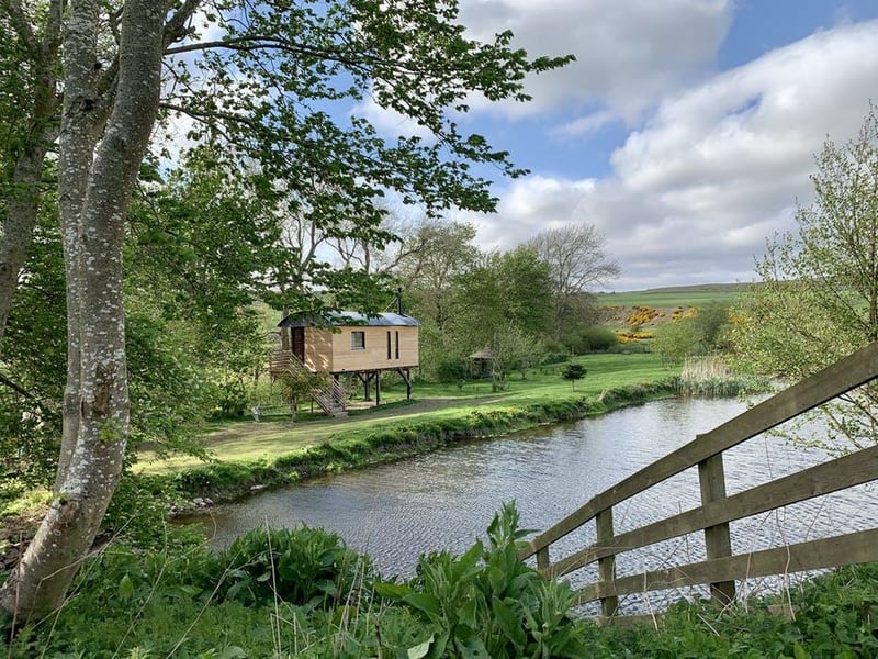 This treehouse style home - a former artist's studio - is located in the Borders and sleeps two.