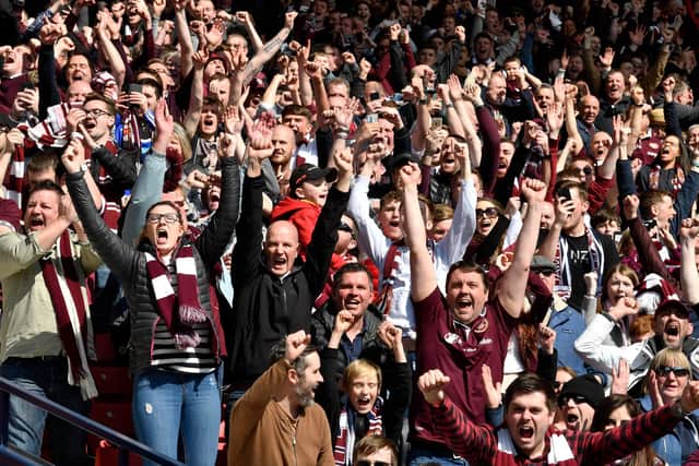 Hearts fans haven't watched their team in the flesh for a year.