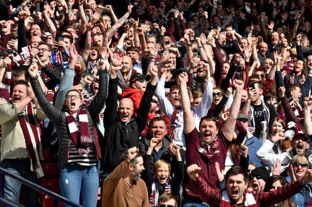 Hearts fans haven't watched their team in the flesh for a year.