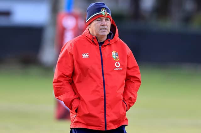 Warren Gatland, the Lions head coach, is angry about the appointment of a South African TMO for the first Test. Picture: David Rogers/Getty Images