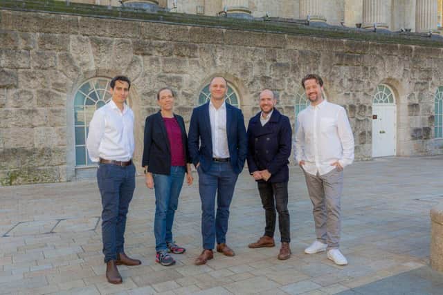 Phil Shaw Stewart (CCO), Mo Jones (Chair), Harry Boisseau (CEO), Phil Hayes (CPO), Colin Palmer (CTO)