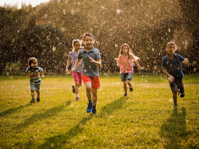 Expressed like "a blout of bad weather" this word refers to a sudden fall of rain, hailstones or snow.