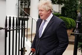 Former prime minister Boris Johnson refused to answer questions about his evidence on Tuesday morning.