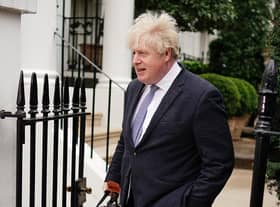 Former prime minister Boris Johnson refused to answer questions about his evidence on Tuesday morning.