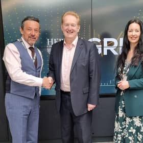From left: Anthony Harford, head of business development at Heriot-Watt; Mark Cook, chair of both the ABHI and Scottish Brain Sciences; and Michelle Beukes, business development manager at Heriot-Watt. Picture: contributed.