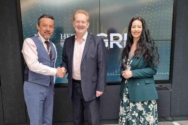 From left: Anthony Harford, head of business development at Heriot-Watt; Mark Cook, chair of both the ABHI and Scottish Brain Sciences; and Michelle Beukes, business development manager at Heriot-Watt. Picture: contributed.