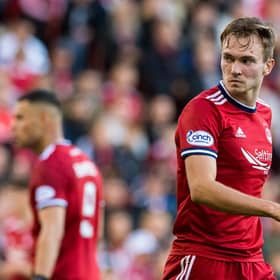 Aberdeen's Ryan Hedges is sidelined by injury.