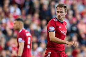 Aberdeen's Ryan Hedges is sidelined by injury.