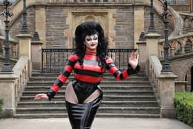 Ellie Diamond in her Beano drag costume, worn on RuPaul's Drag Race UK, which has been acquired by a museum in her home town of Dundee (Photo: Leisure and Culture Dundee/PA Wire).