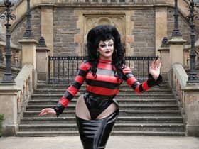 Ellie Diamond in her Beano drag costume, worn on RuPaul's Drag Race UK, which has been acquired by a museum in her home town of Dundee (Photo: Leisure and Culture Dundee/PA Wire).