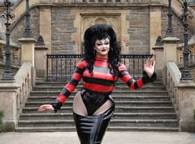 Ellie Diamond in her Beano drag costume, worn on RuPaul's Drag Race UK, which has been acquired by a museum in her home town of Dundee (Photo: Leisure and Culture Dundee/PA Wire).