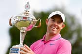 Rory McIlroy shows off the trophy after winning the RBC Canadian Open at St. George's Golf and Country Club in Ontario. Picture: Vaughn Ridley/Getty Images.