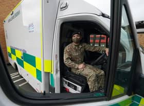 Soldiers have been deployed to help drive ambulances in Scotland since September. Picture: PA Media
