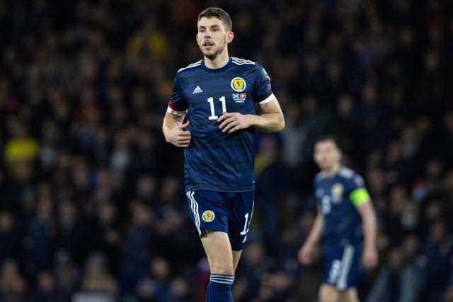 Heavily involved throughout Scotland's recent eight-match unbeaten run, Christie's spot is one of the more debatable roles in the team but having helped see off Denmark and then perform admirably against Poland earlier this year he's in prime position to partner Adams up front and give Vitaliy Mykolenko or Oleksandr Zinchenko something to consider.