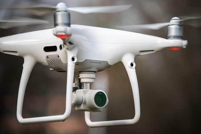 A drone of the same type used in the criminal case. Picture: Police Scotland
