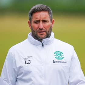 Hibs manager Lee Johnson takes his team to Bonnyrigg Rose on Sunday.