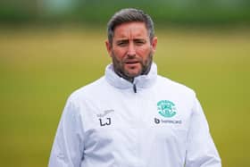 Hibs manager Lee Johnson takes his team to Bonnyrigg Rose on Sunday.
