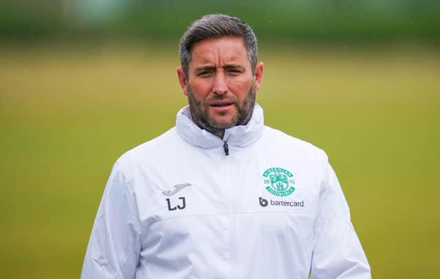 Hibs manager Lee Johnson takes his team to Bonnyrigg Rose on Sunday.