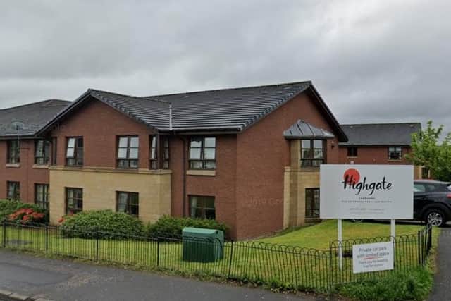 The Highgate care home in Uddingston