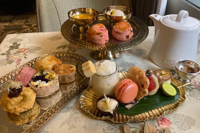 The signature Jasmine Afternoon Tea at Kona in the Taj 51 Buckingham Gate Suites and Residences reflects the Indian heritage of the owners. Pic: Liam Rudden