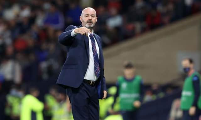 Scotland manager Steve Clarke looks on during the World Cup qualifier against Moldova at Hampden. (Photo by Alan Harvey / SNS Group)