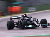 Valtteri Bottas, pictured, and George Russell exchanged obscenities after their high-speed collision in Sunday’s Emilia-Romagna Grand Prix. Picture: Lars Baron/Getty Images