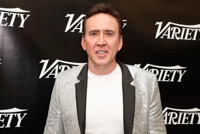 Nicolas Cage, from the film The Unbearable Weight of Massive Talent, poses at the Variety Studio at SXSW 2022 at JW Marriott Austin on March 12, 2022 in Austin, Texas. (Photo by Astrid Stawiarz/Getty Images for Variety)