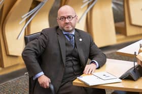 Police sprang into action when a man shouted a hateful term at Scottish Green party co-leader Patrick Harvie (Picture: Jane Barlow - WPA Pool/Getty Images)