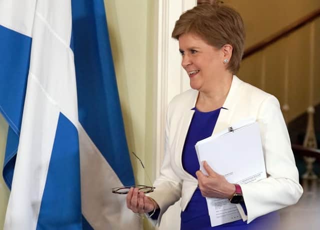 Nicola Sturgeon announced the economic plans the Scottish Government has for an independent Scotland at Bute House.(Picture: Andrew Milligan - Pool/Getty Images)