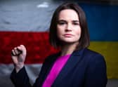 Belarusian opposition leader Sviatlana Tsikhanouskaya visited Edinburgh in September. Picture: PA