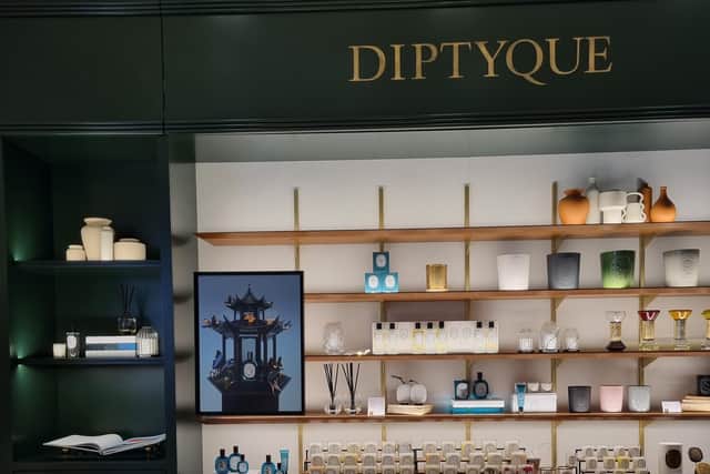Diptyque counter in H Beauty