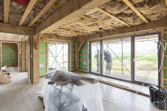 Making sure a new-build home is airtight and well-insulated is important to ensure maximum energy-efficiency. Picture: AeroBarrierUK