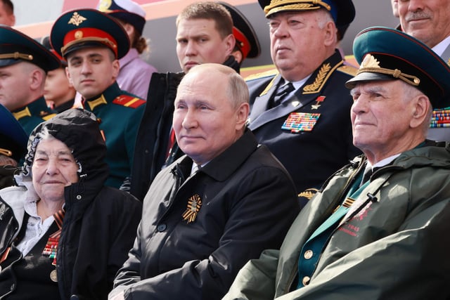 Mr Putin noted that some of the troops taking part in the parade have previously fought in Ukraine.

 Photo by Mikhail Metzel