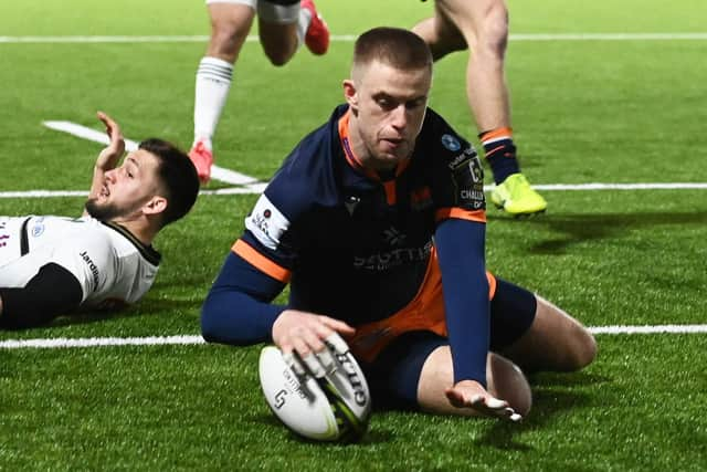 Freddie Owsley scored two tries and was named player of the match on his Edinburgh debut. (Photo by Paul Devlin / SNS Group)