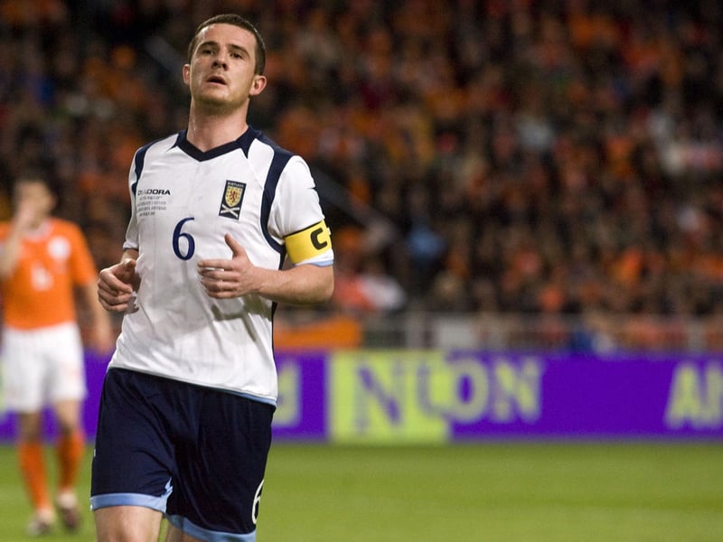 Came of age in dark blue as Craig Brown’s side beat England at Wembley in the second leg of the Euro 2000 play-off, when he played with poise and purpose up against Paul Scholes and Paul Ince despite still being just 21. Later appointed captain and instrumental in the home and away double over France in the Euro 2008 qualifiers. Scored on the night the dream died against Italy in such late, controversial circumstances. Deserves to be remembered for much more than Boozegate, the all-night drinking session following a 3-0 to the Netherlands in Amsterdam in 2009. Ferguson later received a fax at Rangers from the SFA saying he would not play for the country again, and he didn’t, finishing with 45 caps and 3 goals. Should have been a lot more.