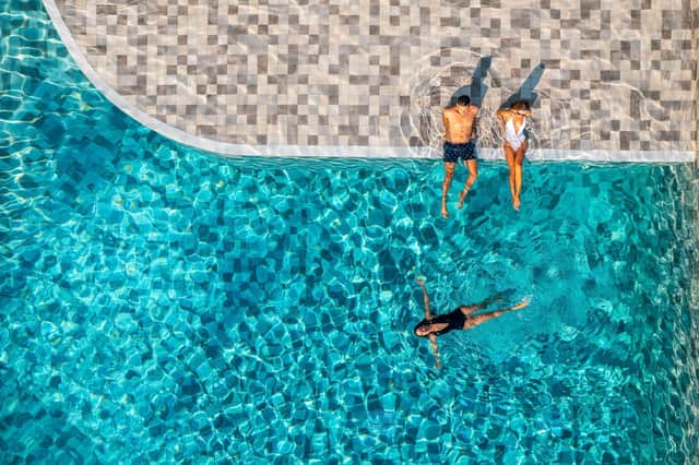 In one of the pools at Parklane, a Luxury Collection Resort & Spa, Limassol. Pic: George Fakaros Vision