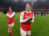 Scotland and Arsenal defender Jen Beattie was awarded with an MBE in the new year's honours list (Photo by David Price/Arsenal FC via Getty Images)