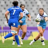 Helen Nelson on the attack for Scotland during the win over Italy in WXV2 in Cape Town. (Photo: Getty Images)