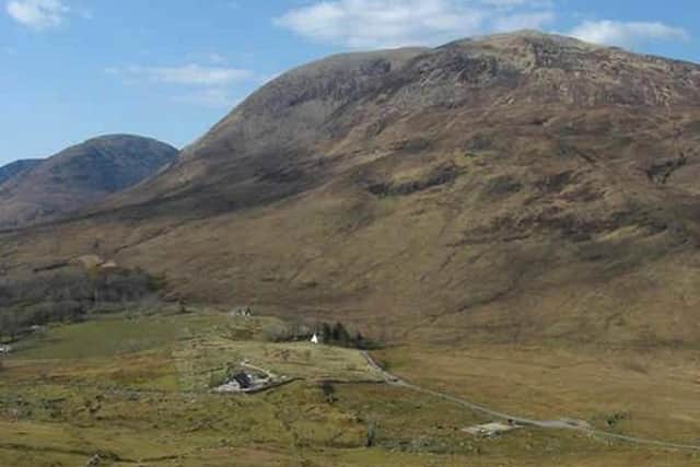 The entrance to High Pasture Cave is found in a narrow valley below Beinn Dùbhaich, near Torrin in the south west of Skye. PIC: Creative Commons.