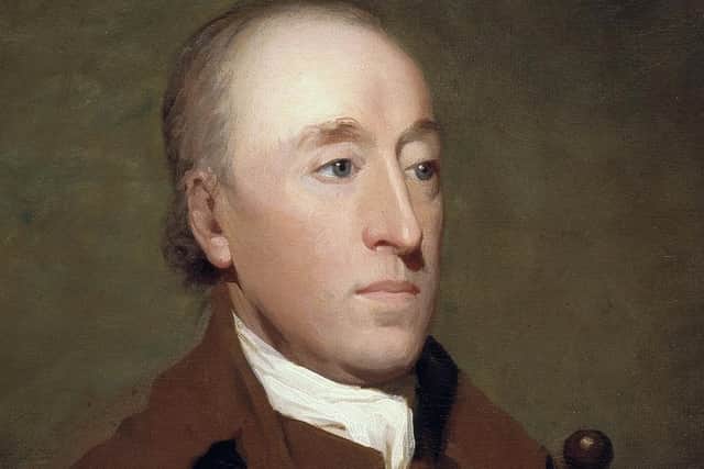 Detail of a portrait of James Hutton by Henry Raeburn. PIC: Wikicommons