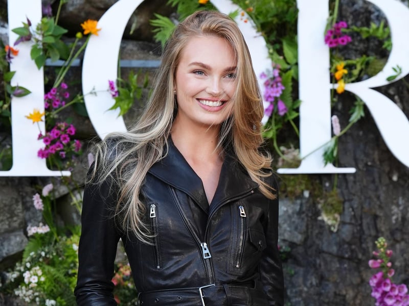 Dutch model Romee Strijd attends the Dior Cruise 2025 show