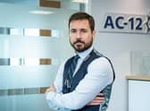 Martin Compston as DS Steve Arnott in the BBC's hit drama 'The Line of Duty'.