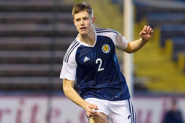 George Stanger played for Scotland schoolboys against their English counterparts in 2017. Picture: Craig Foy/SNS