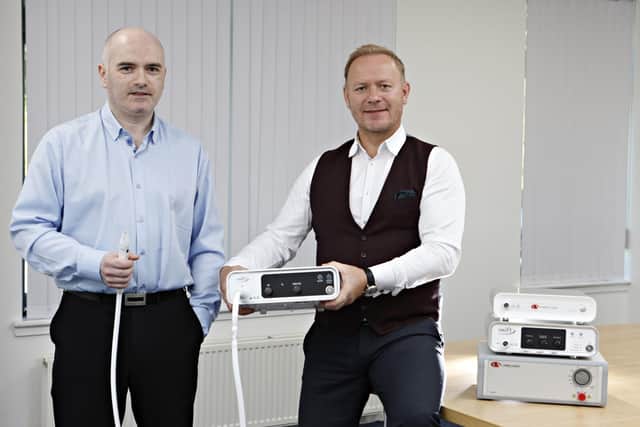 From left: Emblation co-founders Eamon McErlean and Gary Beale. Picture: Lewis J Houghton.