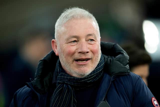 Former Rangers striker Ally McCoist was emotional after full-time as the Ibrox side defeated RB Leipzig to reach the Europa League final. (Photo by Ross Parker / SNS Group)