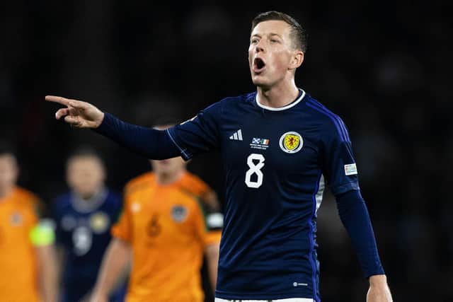 Callum McGregor will be a key figure for Scotland in the Nations League decider against Ukraine on Tuesday.  (Photo by Craig Williamson / SNS Group)